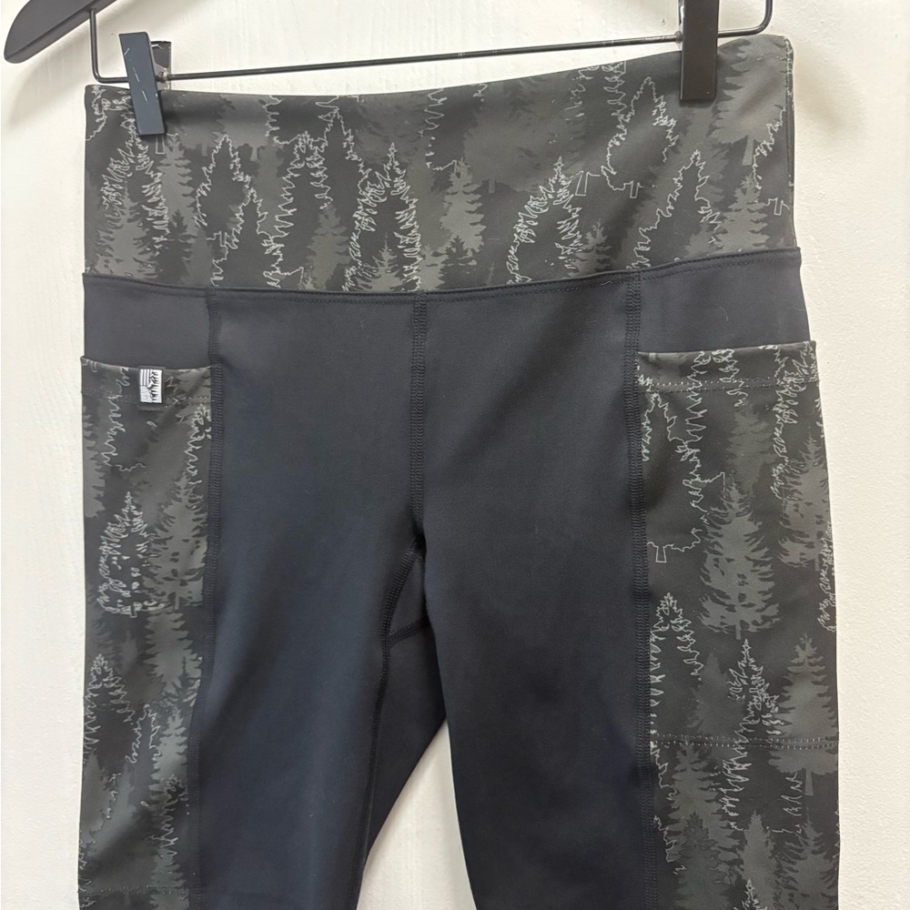 Women's Athletic Shorts with Forest Print
